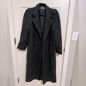 Vintage New York Girl Wool Blend Full Length Coat Size 6